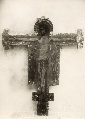 Corsini, Emilio — Anonimo marchigiano - sec. XIII - Cristo crocifisso; Madonna; San Giovanni Evangelista; Angeli — insieme